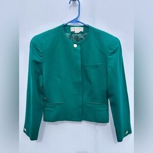 Vintage Jones New York Women's Teal Blazer